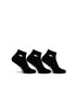 KAPPA- 3 PAIRS OF HALF SOCKS MAN-WOMAN-UNISEX | BLACK