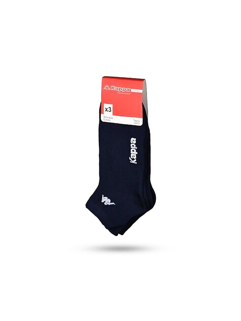 KAPPA- 3 PAIRS OF HALF SOCKS MAN-WOMAN-UNISEX | BLUE