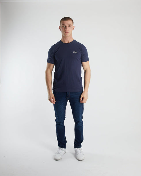 DIESEL BASIC CADEN O-NECK T-SHIRT | NAVY