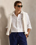 POLO RALPH LAUREN SLIM FIT LINEN SHIRT | WHITE