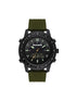 SKECHERS black & green analog digital watch for men