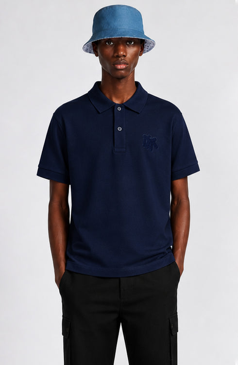 DIOR PREMIUM POLO SHIRT SLIM FIT | NAVY BLUE