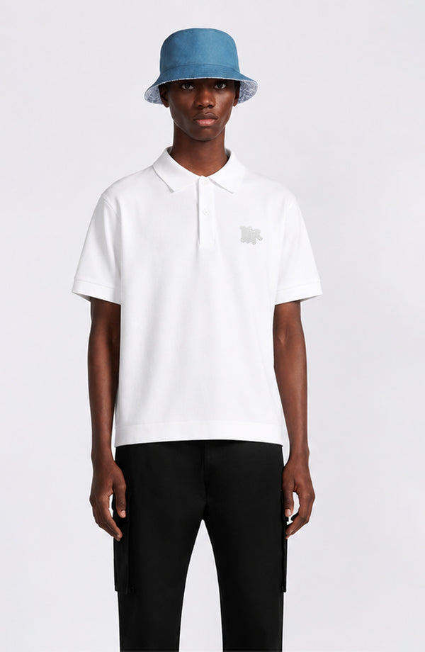 DIOR PREMIUM POLO SHIRT SLIM FIT | WHITE