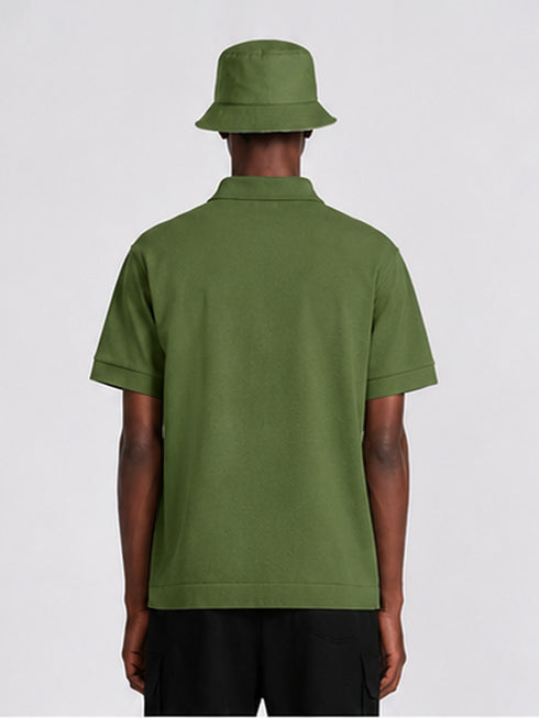 DIOR PREMIUM POLO SHIRT SLIM FIT | GREEN