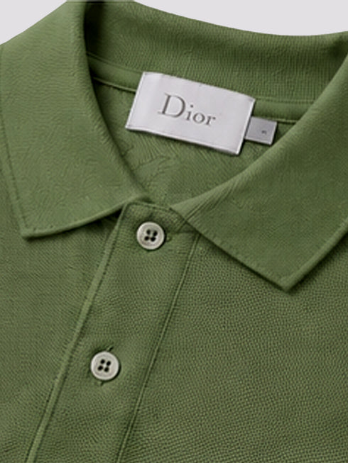 DIOR PREMIUM POLO SHIRT SLIM FIT | GREEN