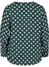 ZIZZI LONG-SLEEVED VISCOSE BLOUSE WITH V-NECK | GREEN