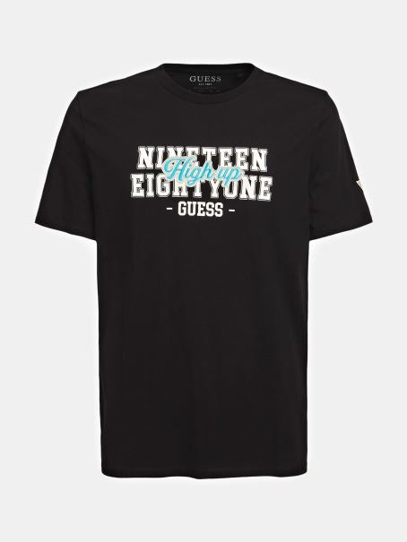 GUESS - NINETEEN EIGHTYONE EDITION REGULAR FIT T-SHIRT | BLACK