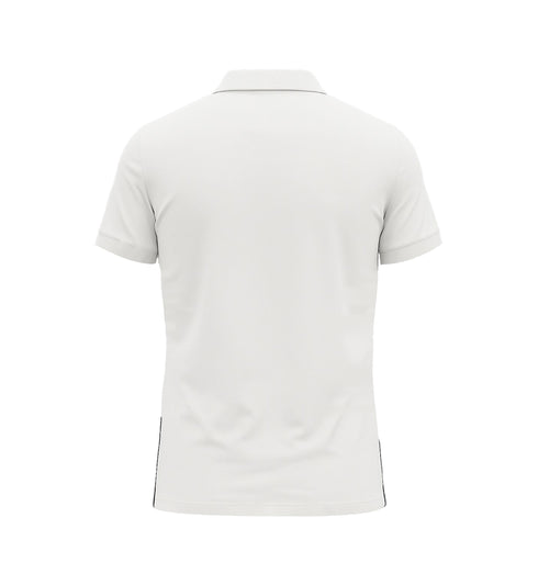PRADA PIQUE MEN'S POLO EMBROIDERY LOGO | WHITE