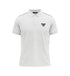 PRADA PIQUE MEN'S POLO EMBROIDERY LOGO | WHITE