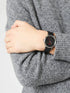 HUGO BOSS black leather strap watch for men