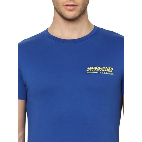 Jack & Jones Men's Crew Neck T-Shirt – Galaxy Blue