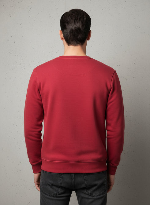 BALMAIN PARIS BOLD LOGO SWEATSHIRT | RED