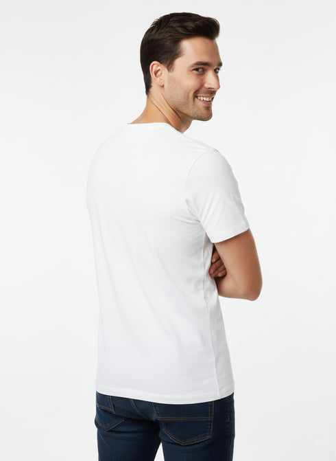 JACK & JONES PREMIUM CREW NECK T-SHIRT | WHITE