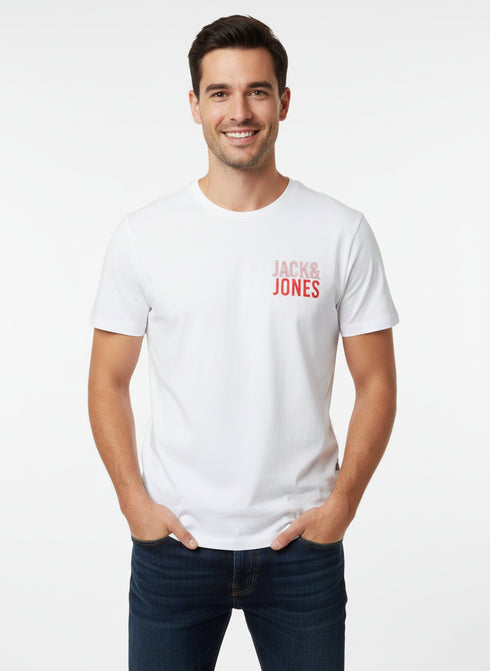 JACK & JONES PREMIUM CREW NECK T-SHIRT | WHITE