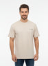 JACK & JONES PREMIUM ROUND NECK T-SHIRT FOR MEN | BEIGE