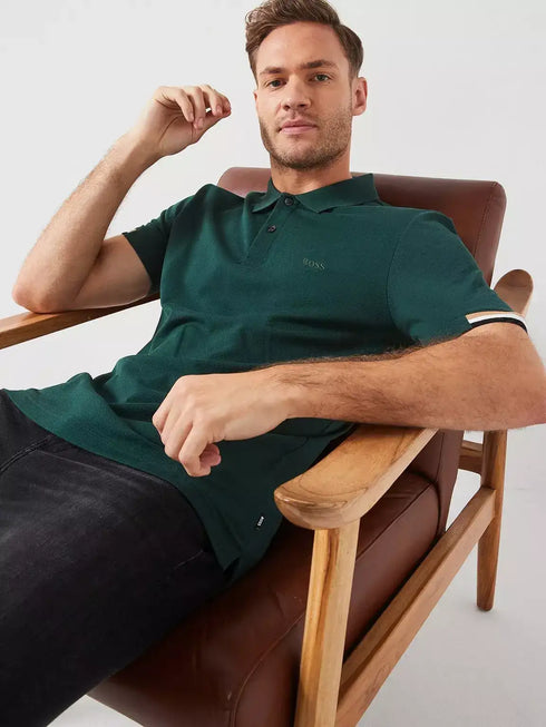 Hugo Boss Polo Shirt 'Pallas' – Dark Green Polo for Men