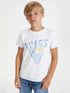 Guess Kids White T-Shirt with Graphic Logo – Soft cotton short-sleeve tee for boys & girls. Trendy, comfortable, and perfect for everyday wear. Shop now!