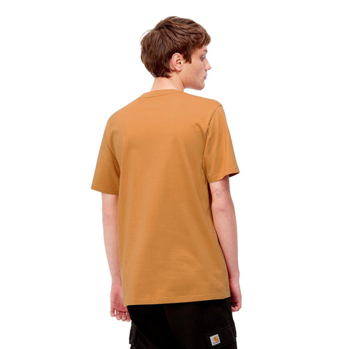 CARHARTT WIP S/S RELAXED FIT SHORT SLEEVE SCRIPT T-SHIRT | DARK GOLDENROD