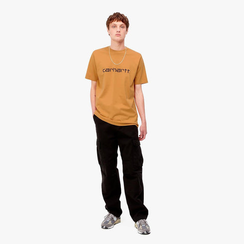 CARHARTT WIP S/S RELAXED FIT SHORT SLEEVE SCRIPT T-SHIRT | DARK GOLDENROD