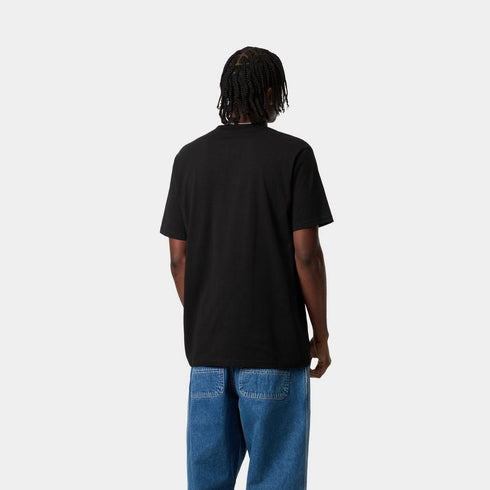 CARHARTT MEN'S PREMIUM EMBROIDERED LOGO T-SHIRT | BLACK