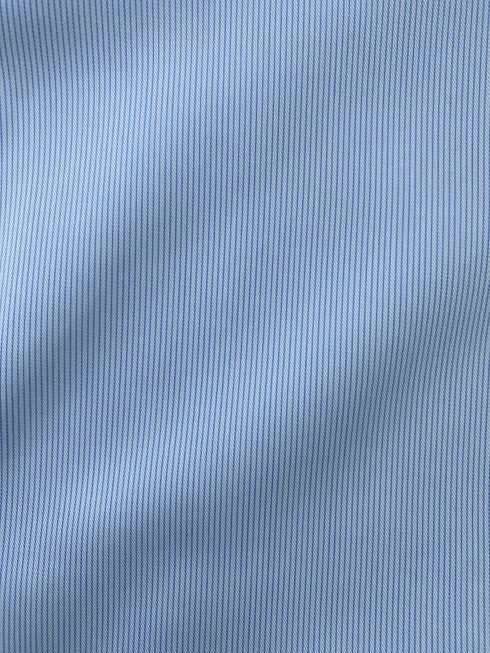 RALPH LAUREN MEN'S PREMIUM OXFORD SHIRT | WHITE & BLUE STRIPES