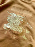 BURBERRY EMBROIDERY LOGO HOODIE WITH SILICONE PATCH | BRONZE
