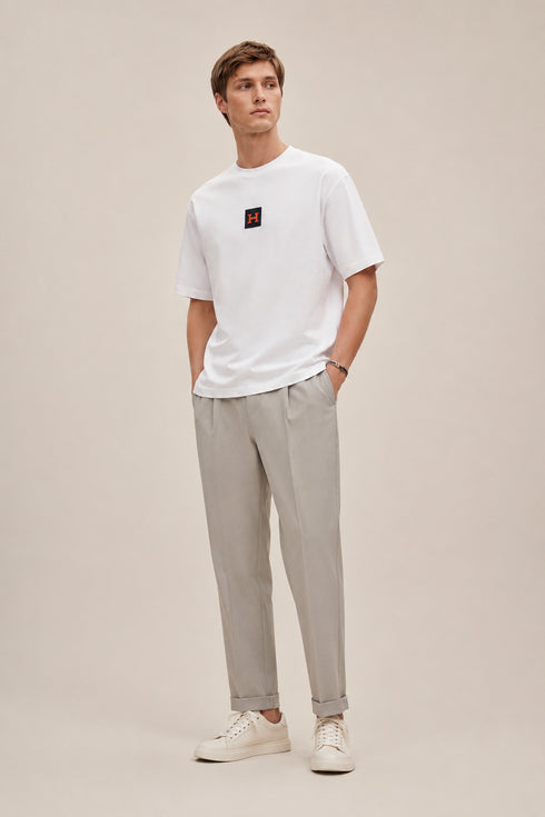 HERMES PARIS T-SHIRT LUXURY MERCERIZED COTTON | WHITE