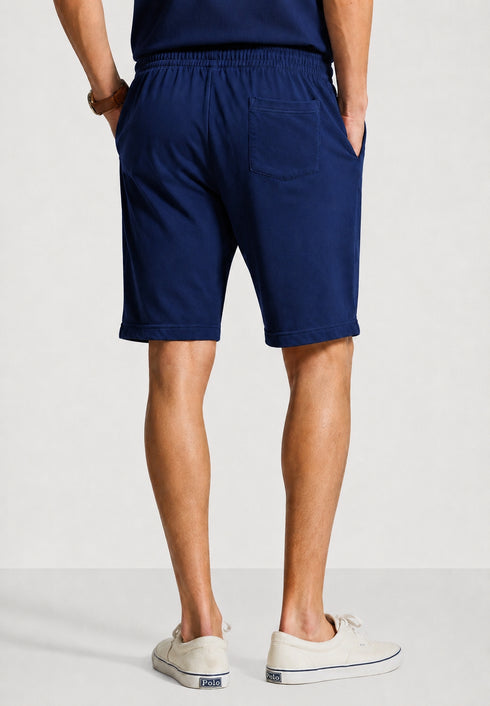 POLO RALPH LAUREN T-SHIRT & SHORT CO-ORD SET CUSTOM SLIM FIT | NAVY