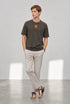 HERMES PARIS T-SHIRT LUXURY MERCERIZED COTTON | TAUPE GREY