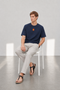 HERMES PARIS T-SHIRT LUXURY MERCERIZED COTTON | NAVY