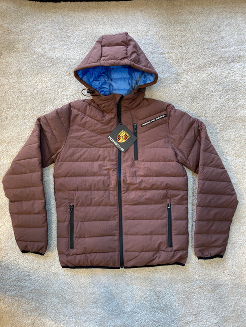 PORSCHE PREMIUM PUFFER JACKET FOR MEN | BROWN