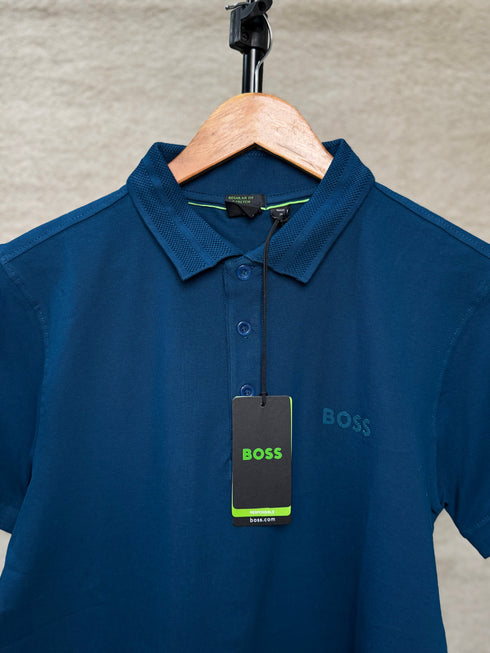 HUGO BOSS PADDY STRETCH-COTTON POLO SHIRT | ROYAL BLUE
