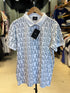 BALMAIN PARIS PREMIUM MEN'S PRINTED POLO SHIRT | WHITE