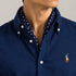POLO RALPH LAUREN SLIM FIT LINEN SHIRT | NAVY BLUE