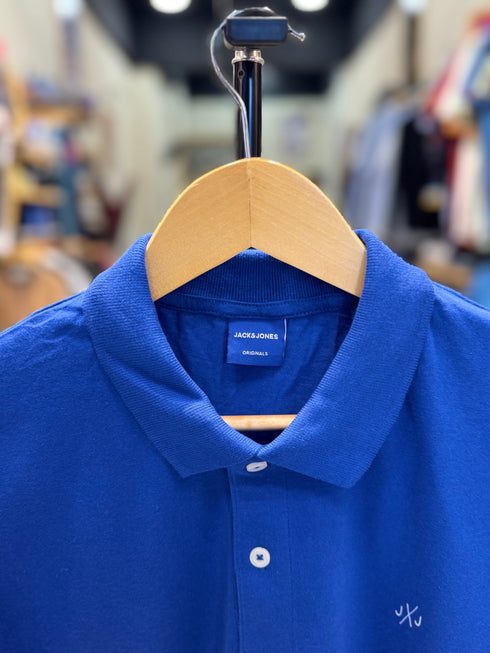 JACK & JONES PLAIN POLO | ROYAL BLUE