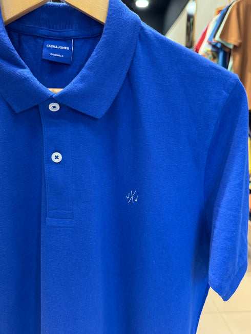 JACK & JONES PLAIN POLO | ROYAL BLUE