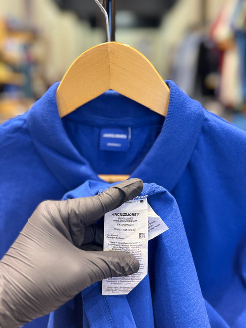 JACK & JONES PLAIN POLO | ROYAL BLUE