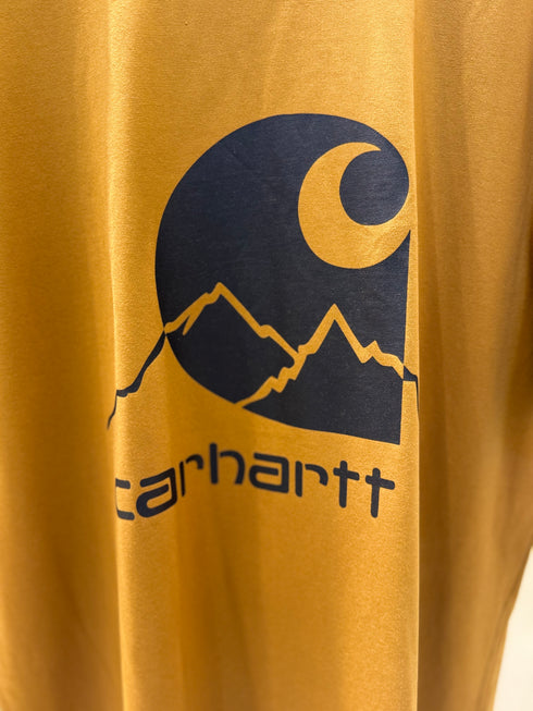 CARHARTT WIP S/S RELAXED FIT SHORT SLEEVE SCRIPT T-SHIRT | LIGHT BROWN