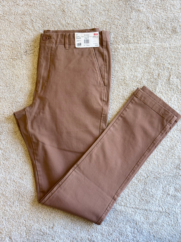 UNIQLO JEANS ULTRA STRETCH JEANS | 36 ORANGE