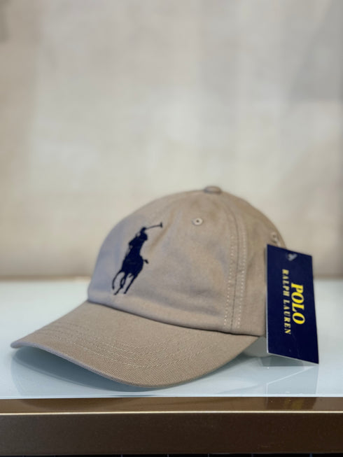 RALPH LAUREN BIG PONY BASEBALL CAP | LIGHT BEIGE