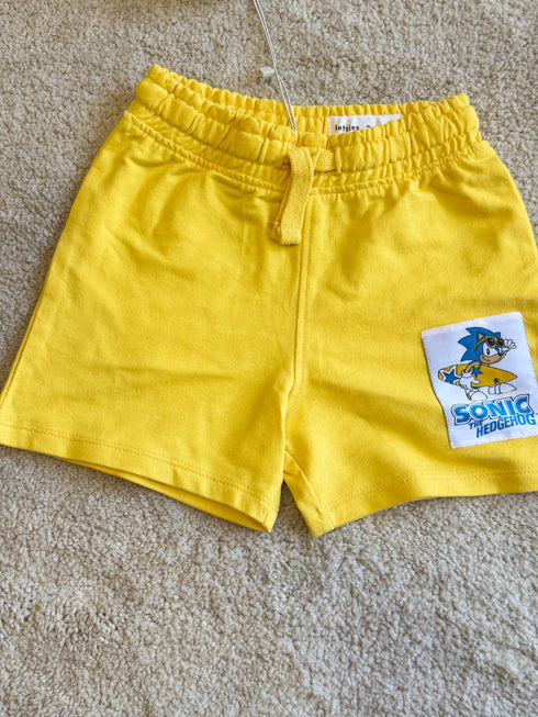 LEFTIES SONIC SPEEDSTER POLO SHIRT AND SHORT SET | WHITE / YELLOW