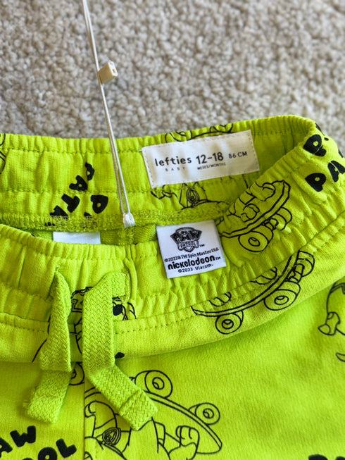 LEFTIES CANINE PATROL NICKELODEON POLO SHIRT AND SHORT SET | WHITE / YELLOW