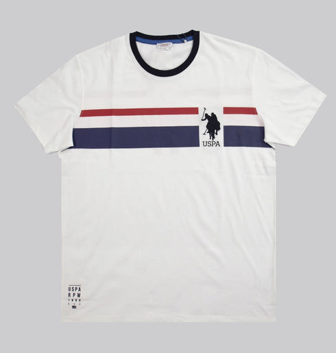 U.S POLO ASSN MEN'S CREW NECK T-SHIRT | WHITE