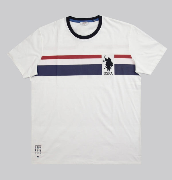 U.S POLO ASSN MEN'S CREW NECK T-SHIRT | WHITE