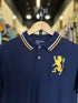 GIORDANO EMBROIDERY SHIRT 3D LION POLO MEN | NAVY