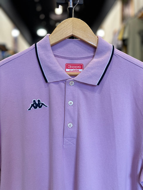 KAPPA PREMIUM LAVENDER POLO SHIRT WITH ICONIC LOGO | PINK