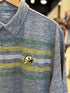OREGON DUCKS CHEST STRIPE POLO | GREY