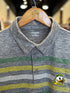 OREGON DUCKS CHEST STRIPE POLO | GREY