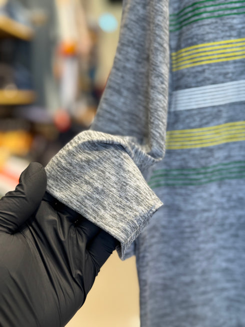 OREGON DUCKS CHEST STRIPE POLO | GREY