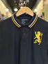 GIORDANO EMBROIDERY SHIRT 3D LION POLO MEN | BLACK